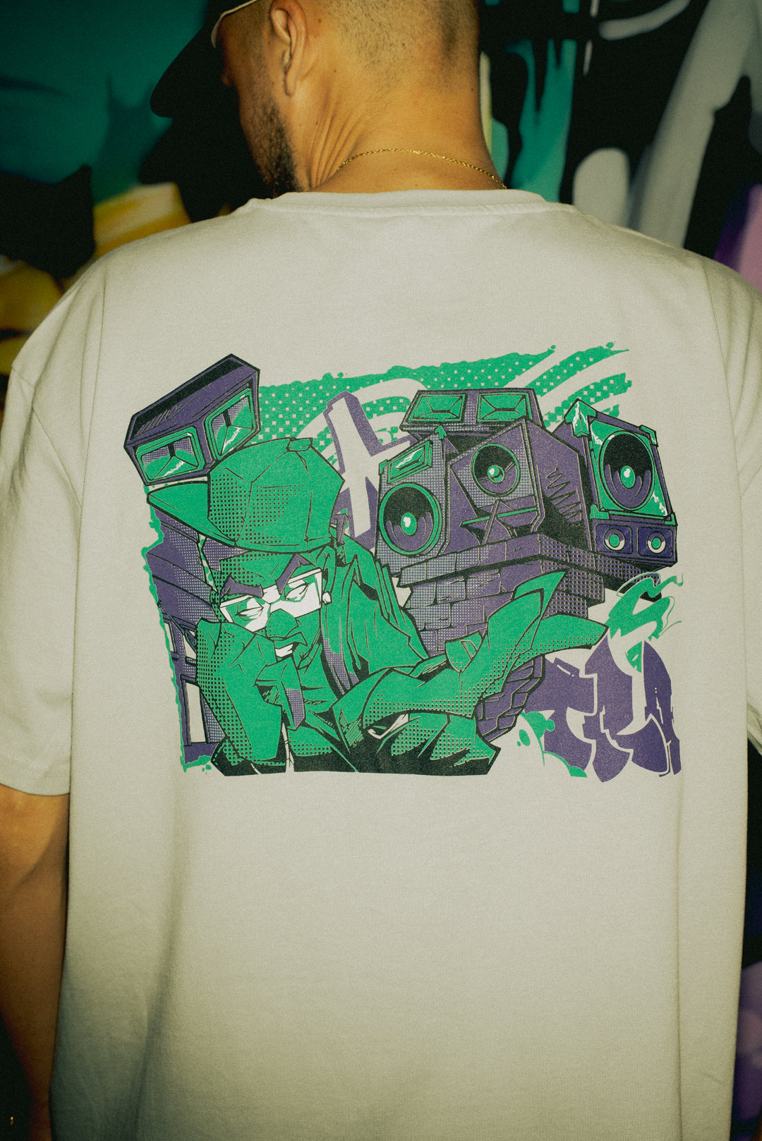 Tragí x JEBA T-Shirt: Concrete Light Grey